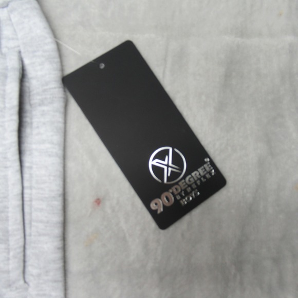 90 Degree Sweat Shorts Boys Medium 10-12 Gray Drawstring Elastic WARM SOFT NEW - Picture 3 of 9